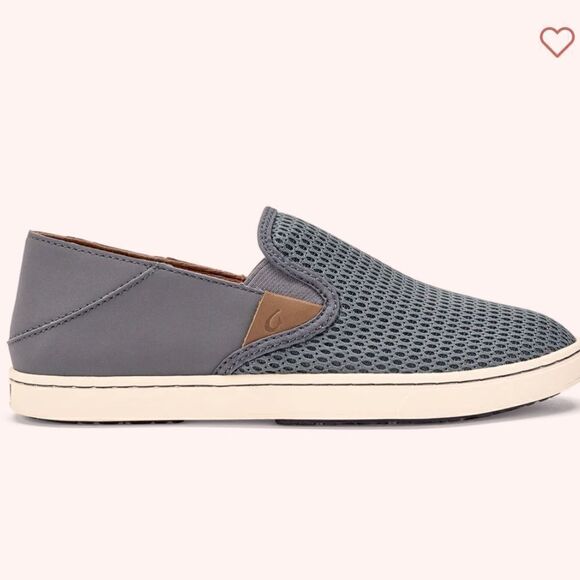OluKai Pehuea Gray Mesh Upper Pavement Sneakers - Picture 1 of 13
